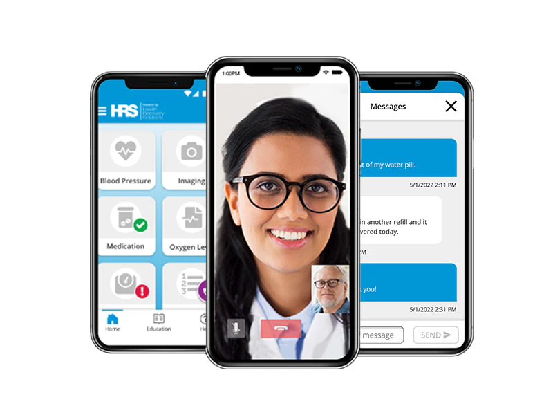 screenshot of Health Recovery Solutions